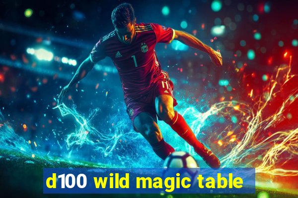 d100 wild magic table