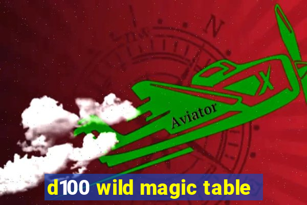 d100 wild magic table