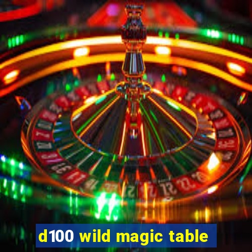 d100 wild magic table