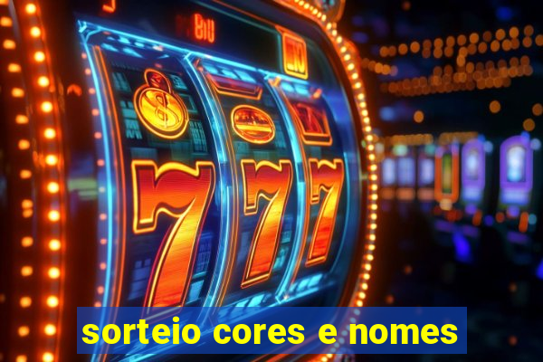 sorteio cores e nomes