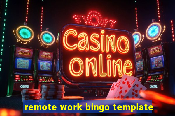 remote work bingo template