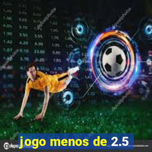 jogo menos de 2.5