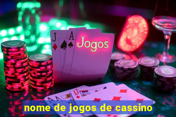 nome de jogos de cassino