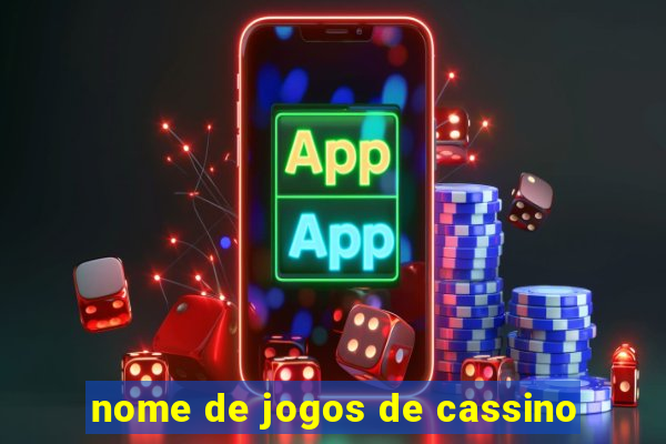 nome de jogos de cassino