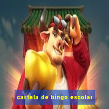 cartela de bingo escolar