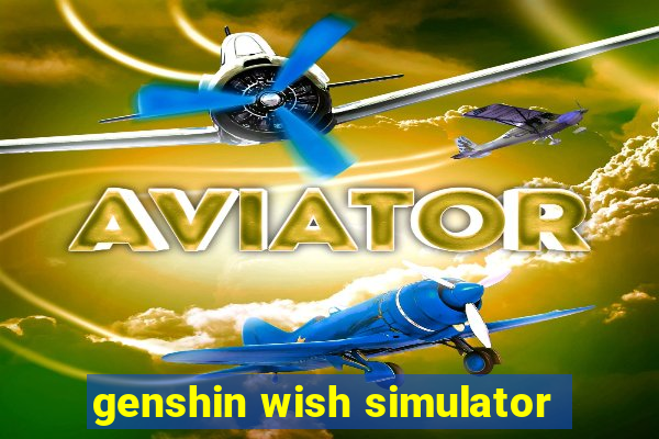 genshin wish simulator