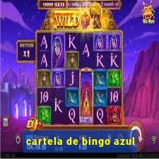 cartela de bingo azul