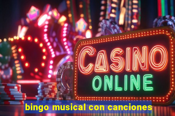 bingo musical con canciones