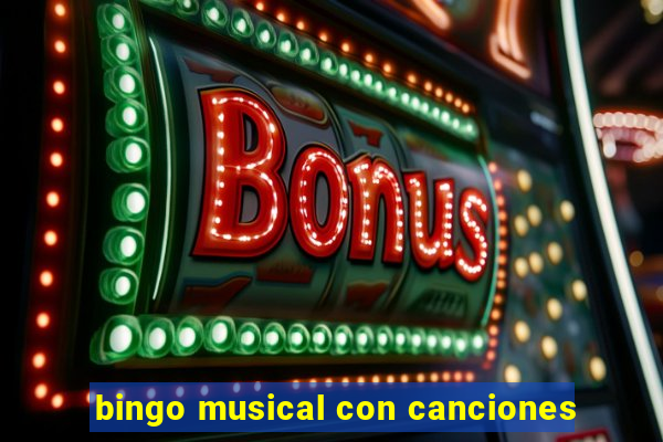 bingo musical con canciones