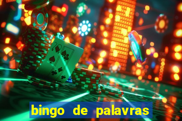 bingo de palavras para 3 ano