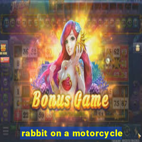 rabbit on a motorcycle