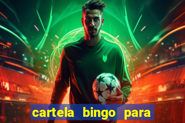 cartela bingo para cha de cozinha imprimir gratis