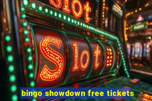 bingo showdown free tickets