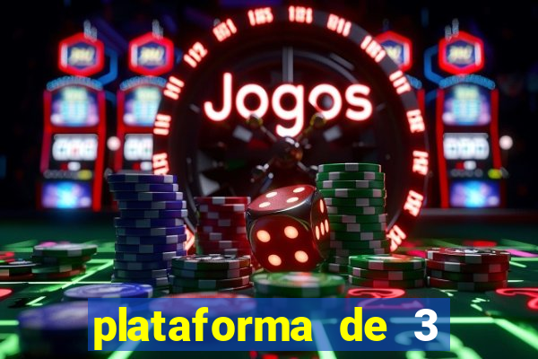 plataforma de 3 reais cassino