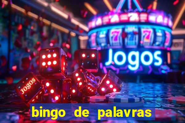 bingo de palavras cha de bebe