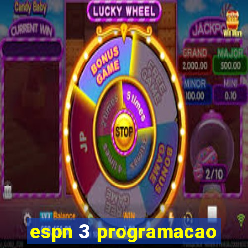 espn 3 programacao