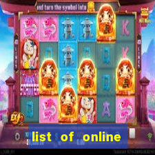 list of online slot sites