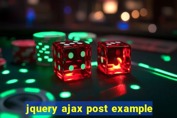 jquery ajax post example