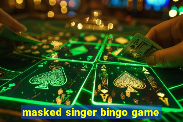 masked singer bingo game