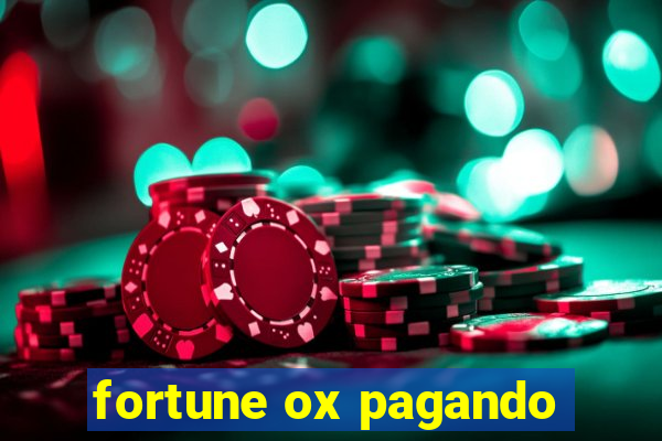 fortune ox pagando