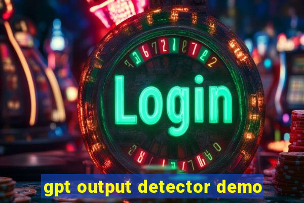 gpt output detector demo