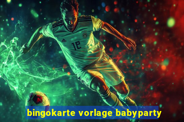 bingokarte vorlage babyparty