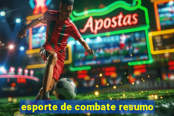 esporte de combate resumo