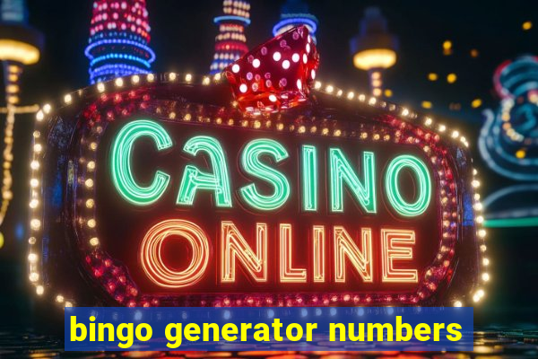 bingo generator numbers