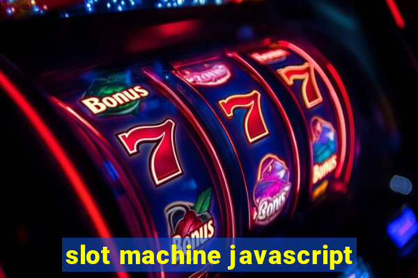 slot machine javascript