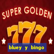 bluey y bingo bailando png