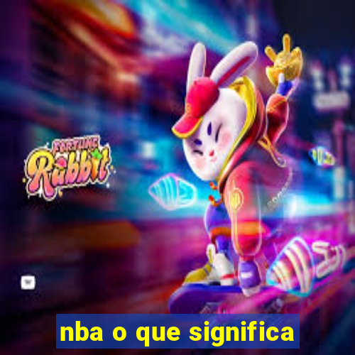 nba o que significa