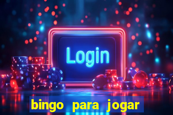 bingo para jogar com os amigos