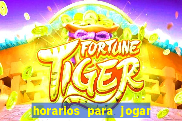 horarios para jogar fortune rabbit