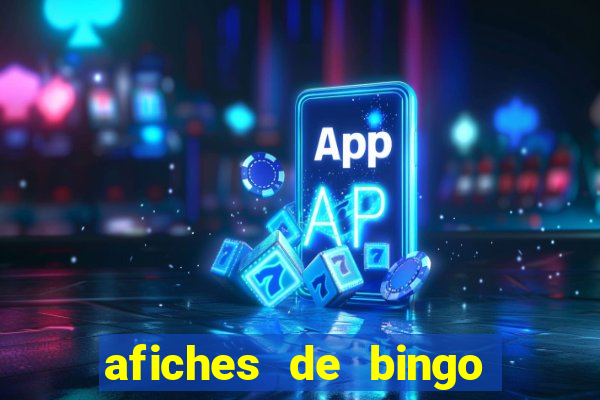 afiches de bingo para editar