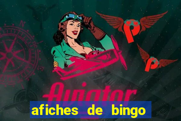 afiches de bingo para editar