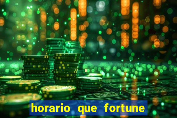 horario que fortune tiger paga