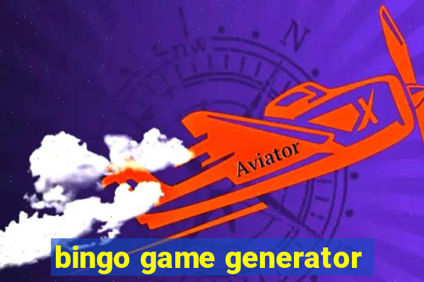 bingo game generator