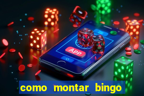 como montar bingo brinquedos toia