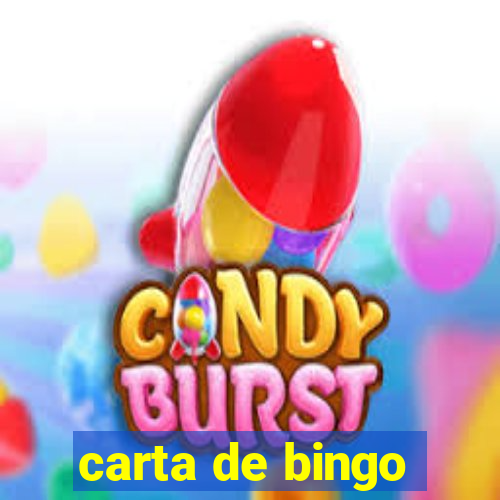 carta de bingo