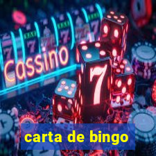 carta de bingo