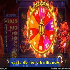 carta do tigre brilhando