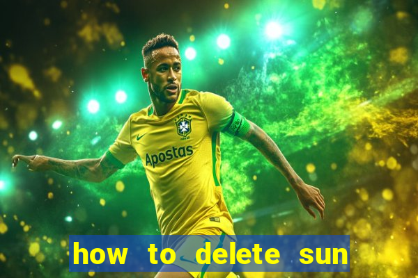 how to delete sun bingo account