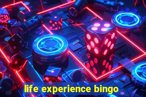 life experience bingo