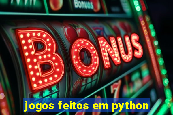 jogos feitos em python