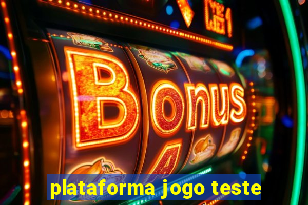 plataforma jogo teste