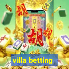 villa betting