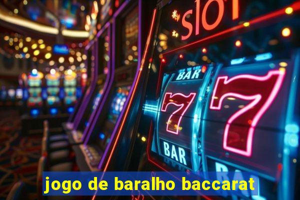 jogo de baralho baccarat