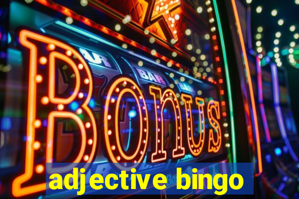 adjective bingo