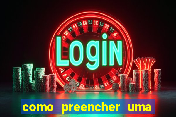 como preencher uma cartela de bingo