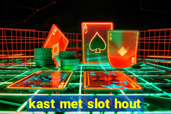 kast met slot hout